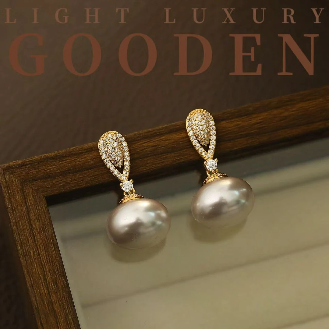 镀K金 【潮汐之梦】银针2025新款小众饰品耳环高级感气质耳钉