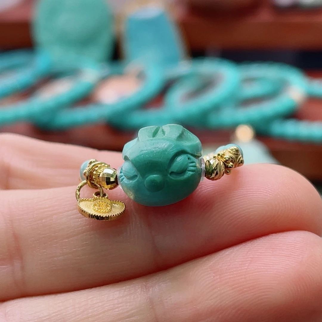绿松石未镶嵌珠宝半成品