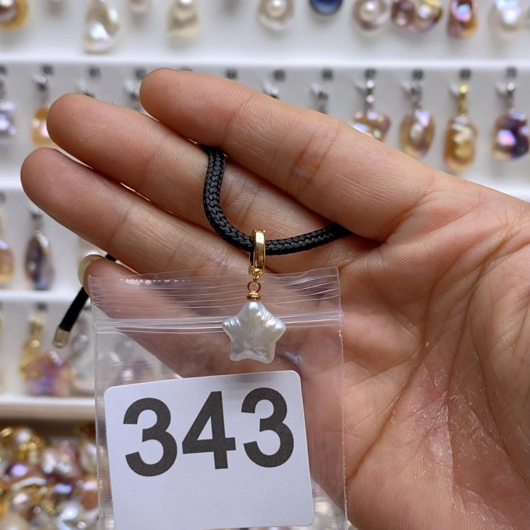 淡水珍珠颈饰银S925镶嵌343