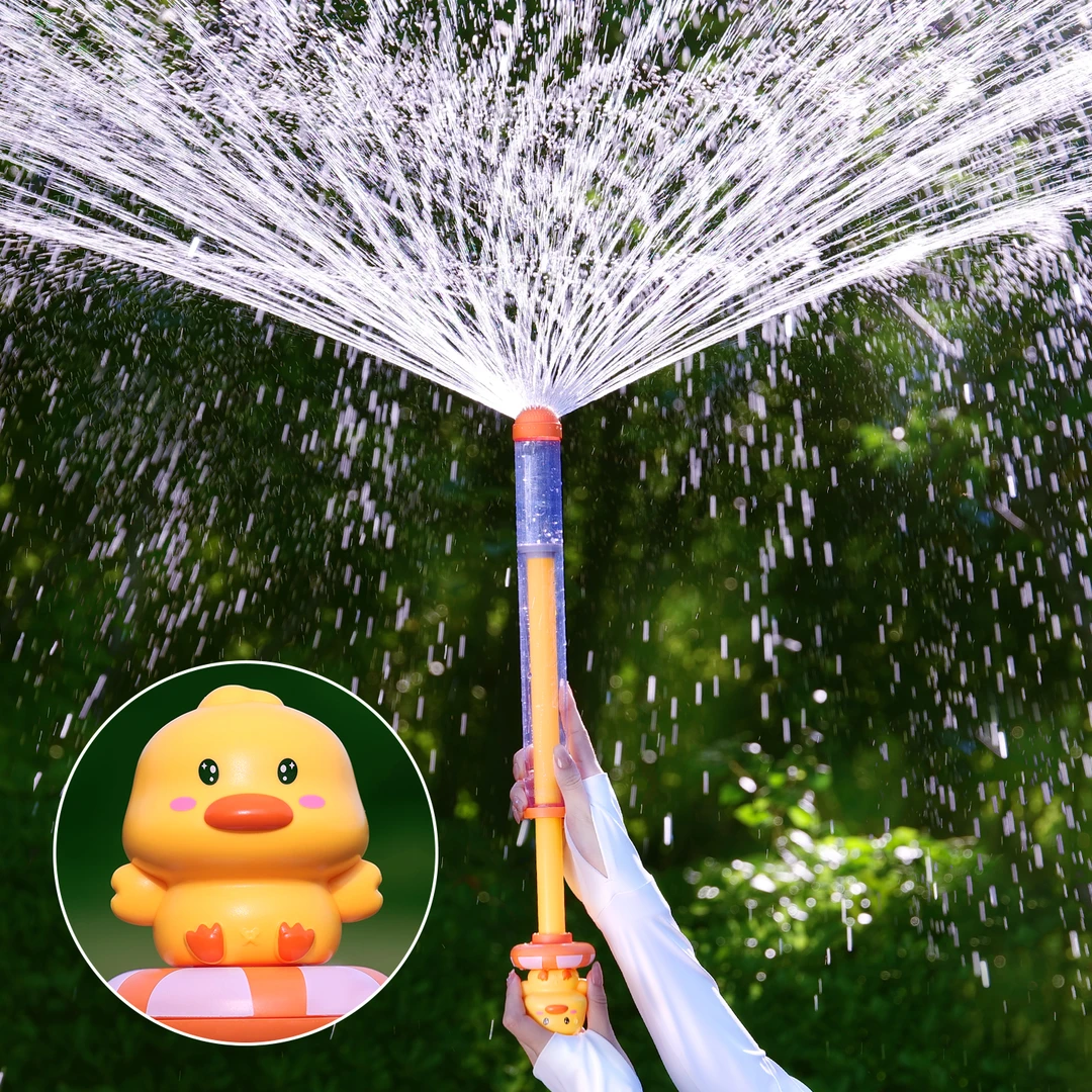 2025新款网红烟花水枪儿童玩具抽拉式大容量散射喷水滋呲水男女孩