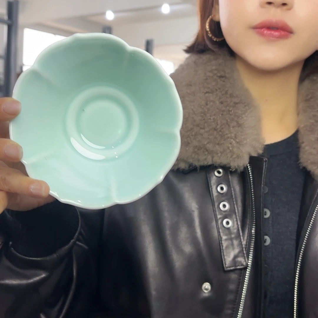 龙泉云间青瓷小米茶器