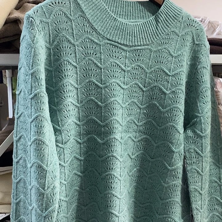 100%美丽诺羊毛加厚水波纹颜色随机