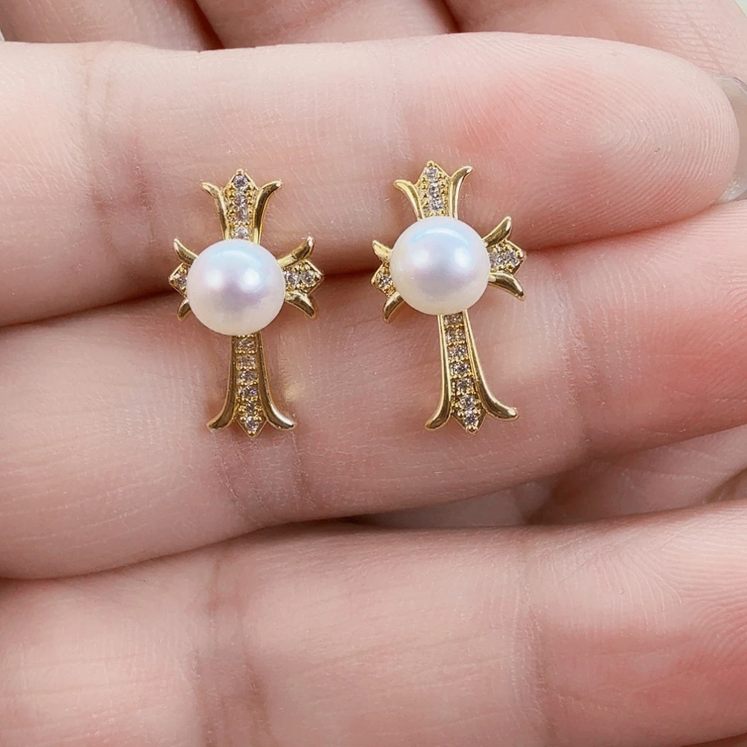 耳饰未镶嵌淡水珍珠