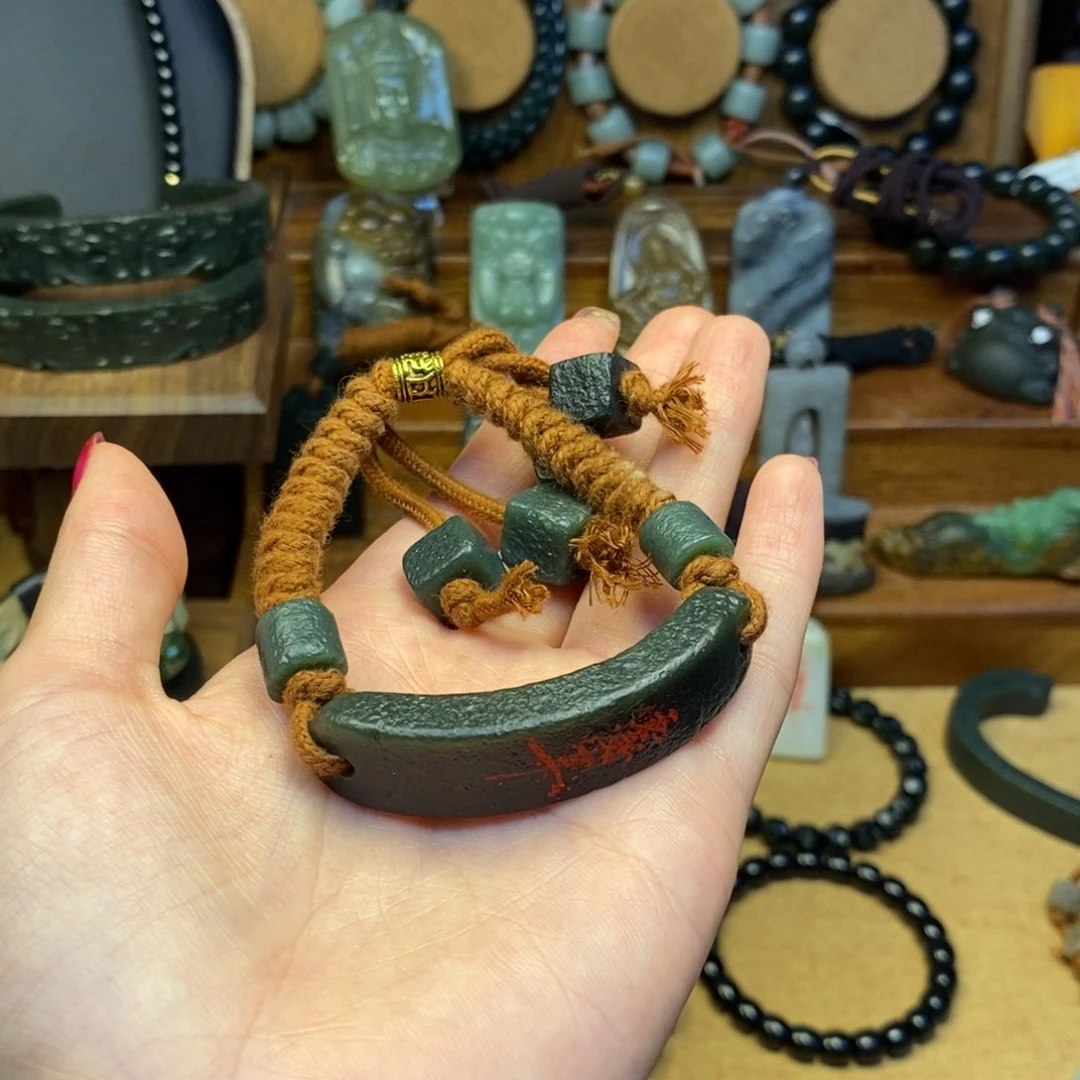 和田玉未镶嵌颈饰G**Y