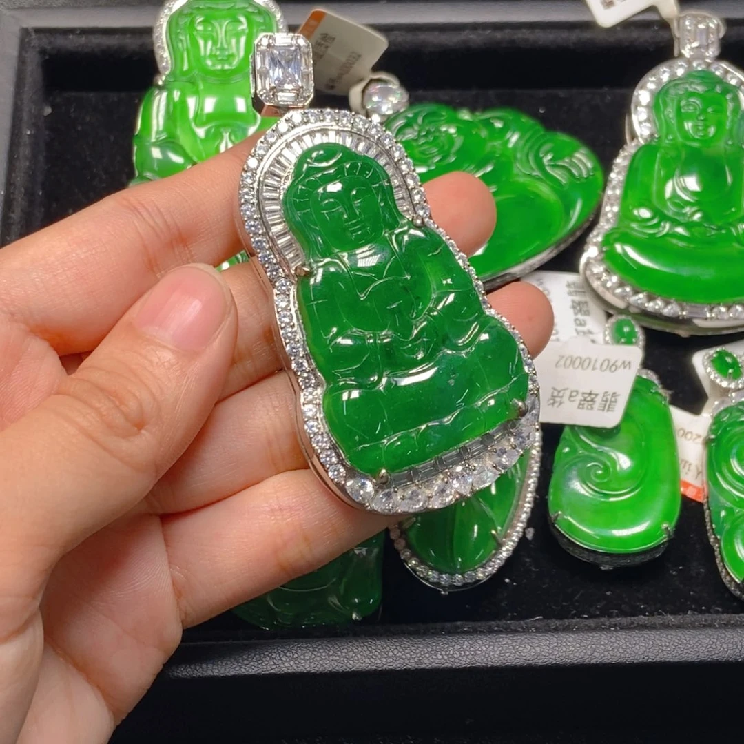 翡翠未镶嵌吊坠(不含链)