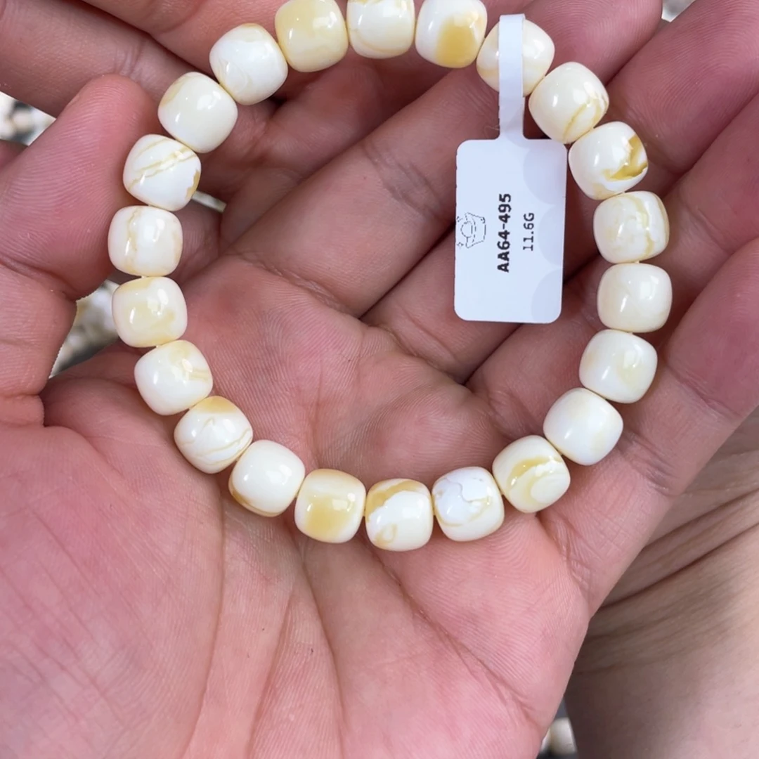 未镶嵌琥珀手链AA64-9.5m