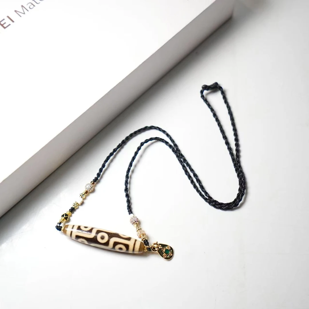 岚宫措|九眼天珠项链L813