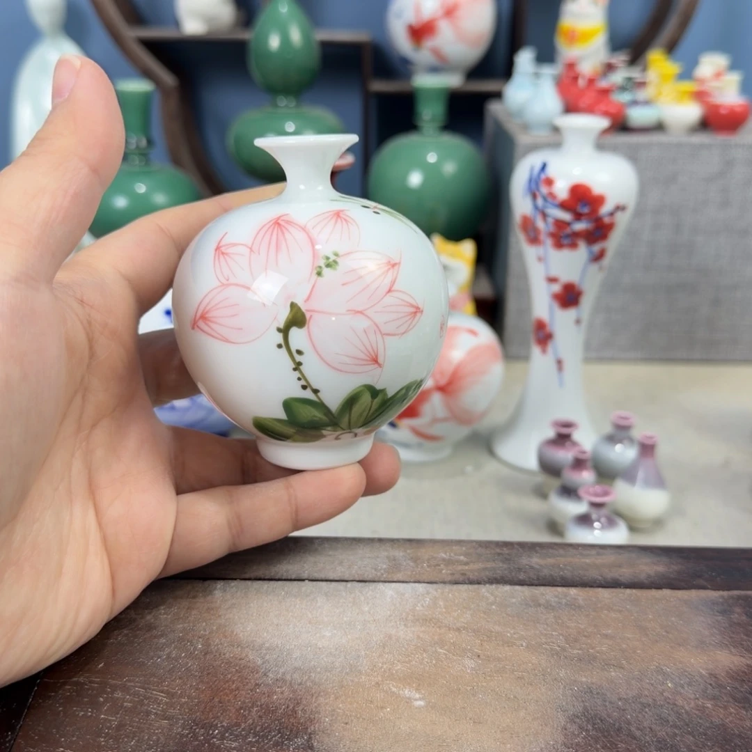 陶瓷手工小花器摆件