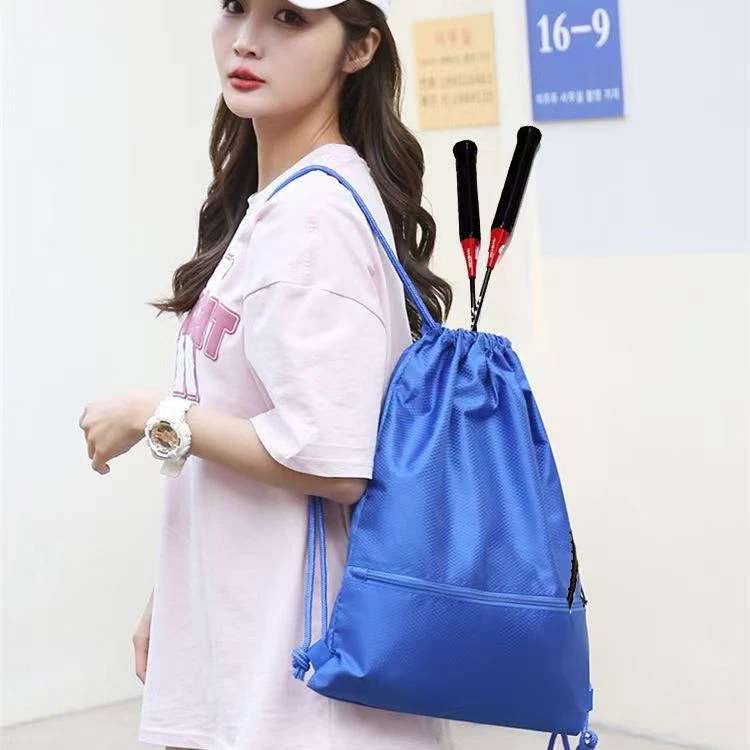 定制logo抽绳束口双肩包培训班俱乐部篮球训练包轻便防水户外背包