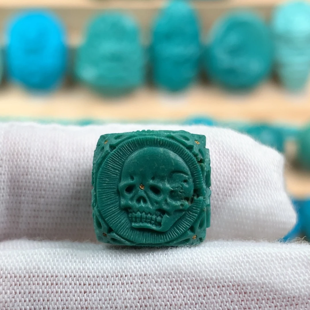 未镶嵌绿松石六方