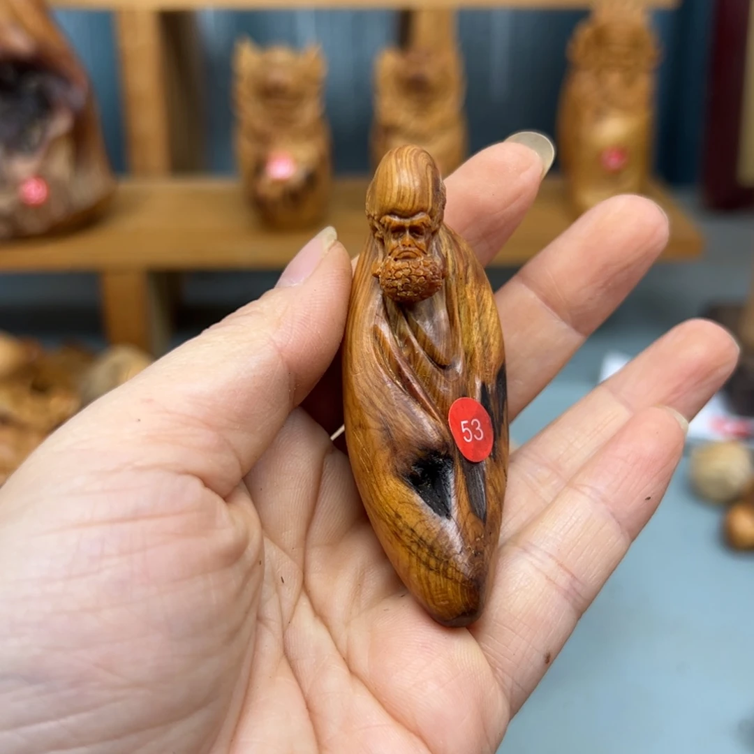 辉***8木崖柏木摆件手把件，