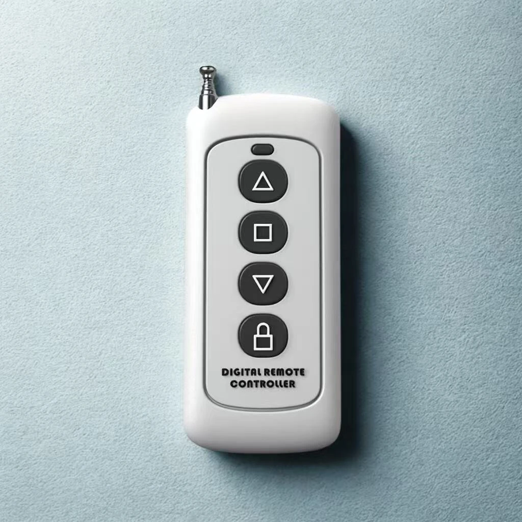 远距离电动门卷帘门车库门大按键加长天线遥控器433/315频率通用