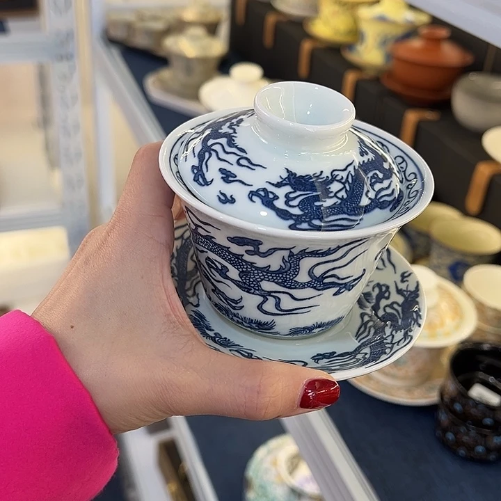 陶景德陶瓷盖碗茶具
