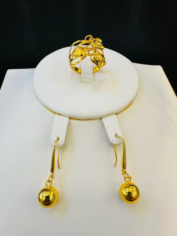 铜合金耳饰 424号新款个性耳环戒指سائەت سوۋغاتلىق