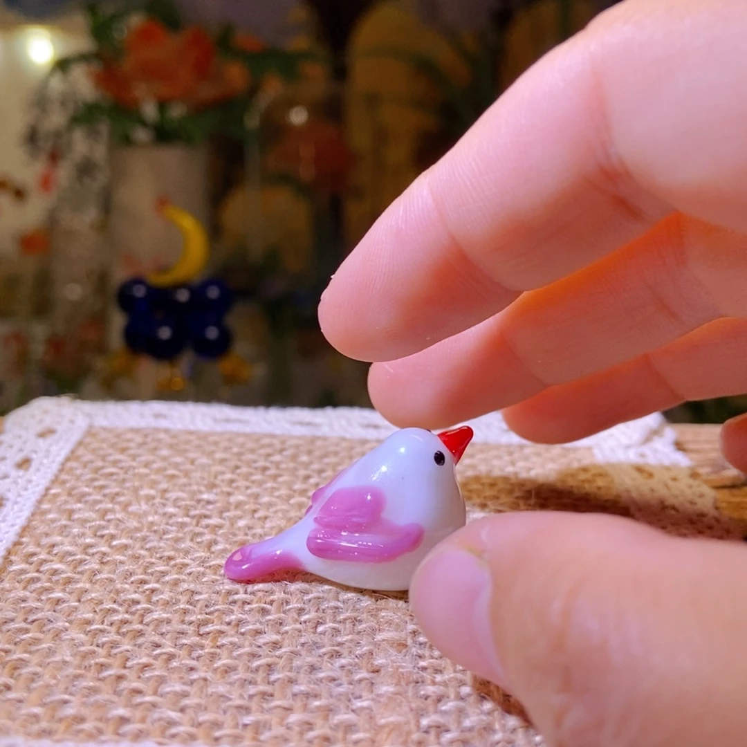 琉璃手工艺品小鸟