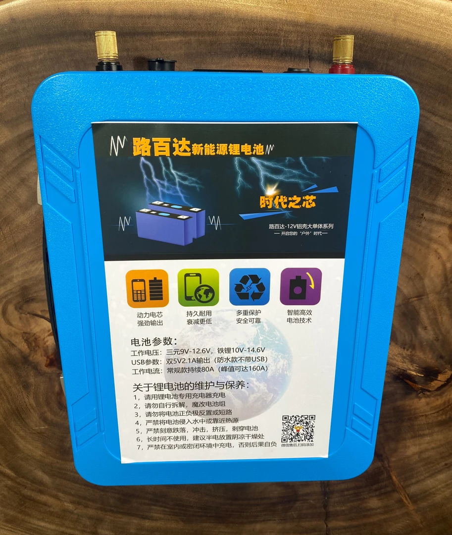 12V锂电池大容量户外100AH安足容大单体推进器电瓶