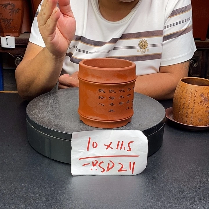 紫砂花盆货号一只SD211