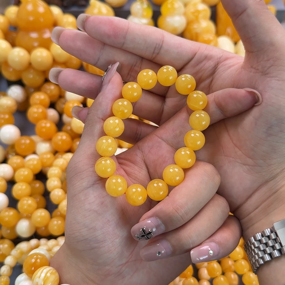 蜜蜡未镶嵌珠宝奇石同料12.5mm