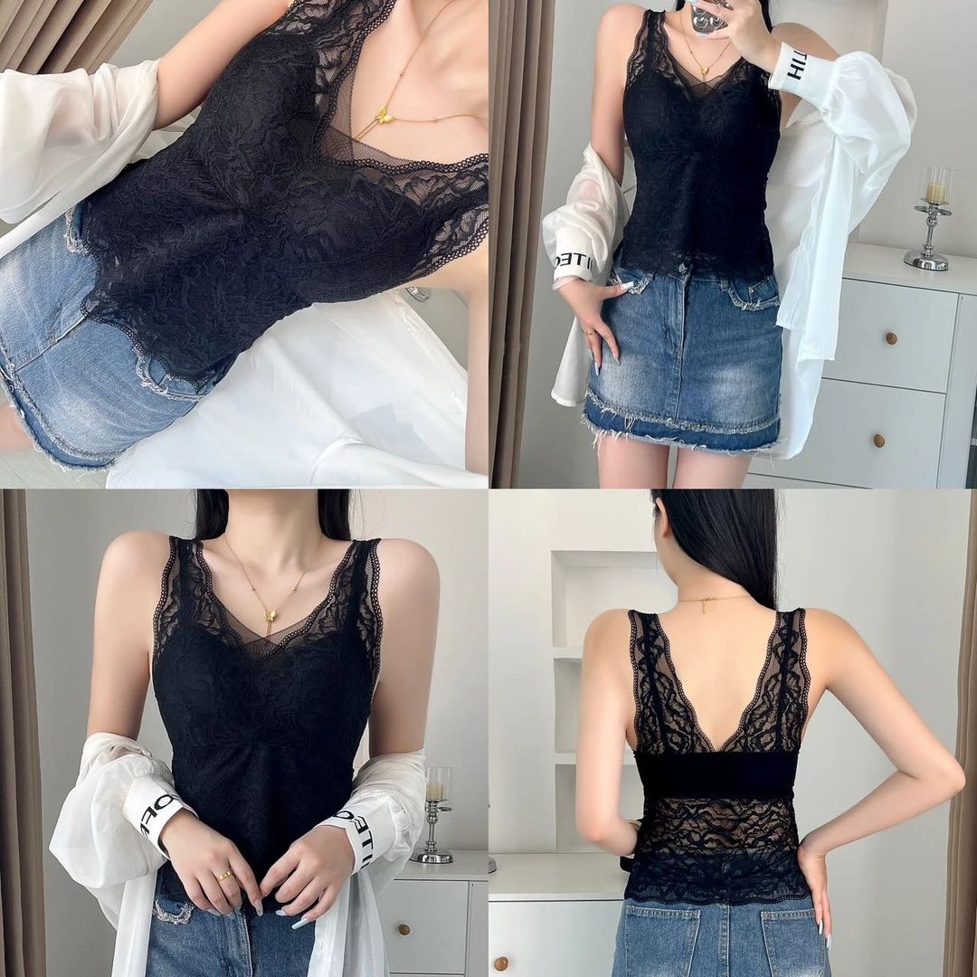 女士蕾丝背心12388