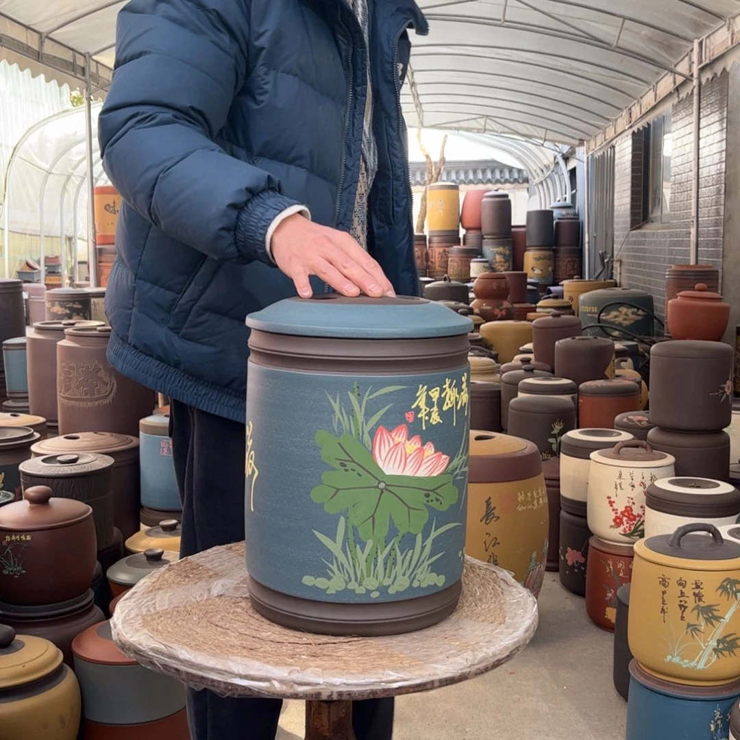 紫砂茶叶罐12 饼茶叶罐