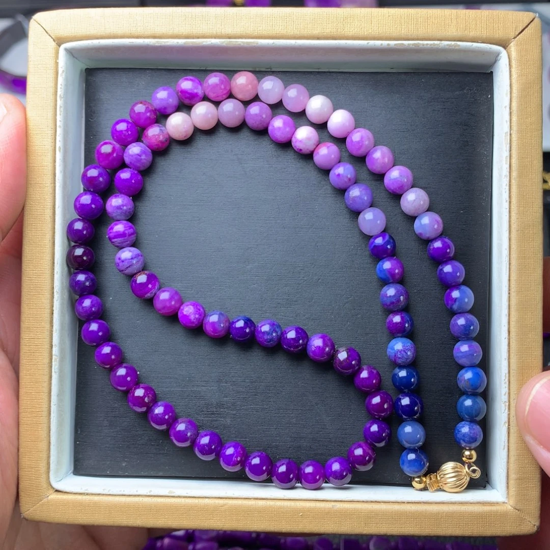 苏纪石（舒俱来）18K金镶嵌项链