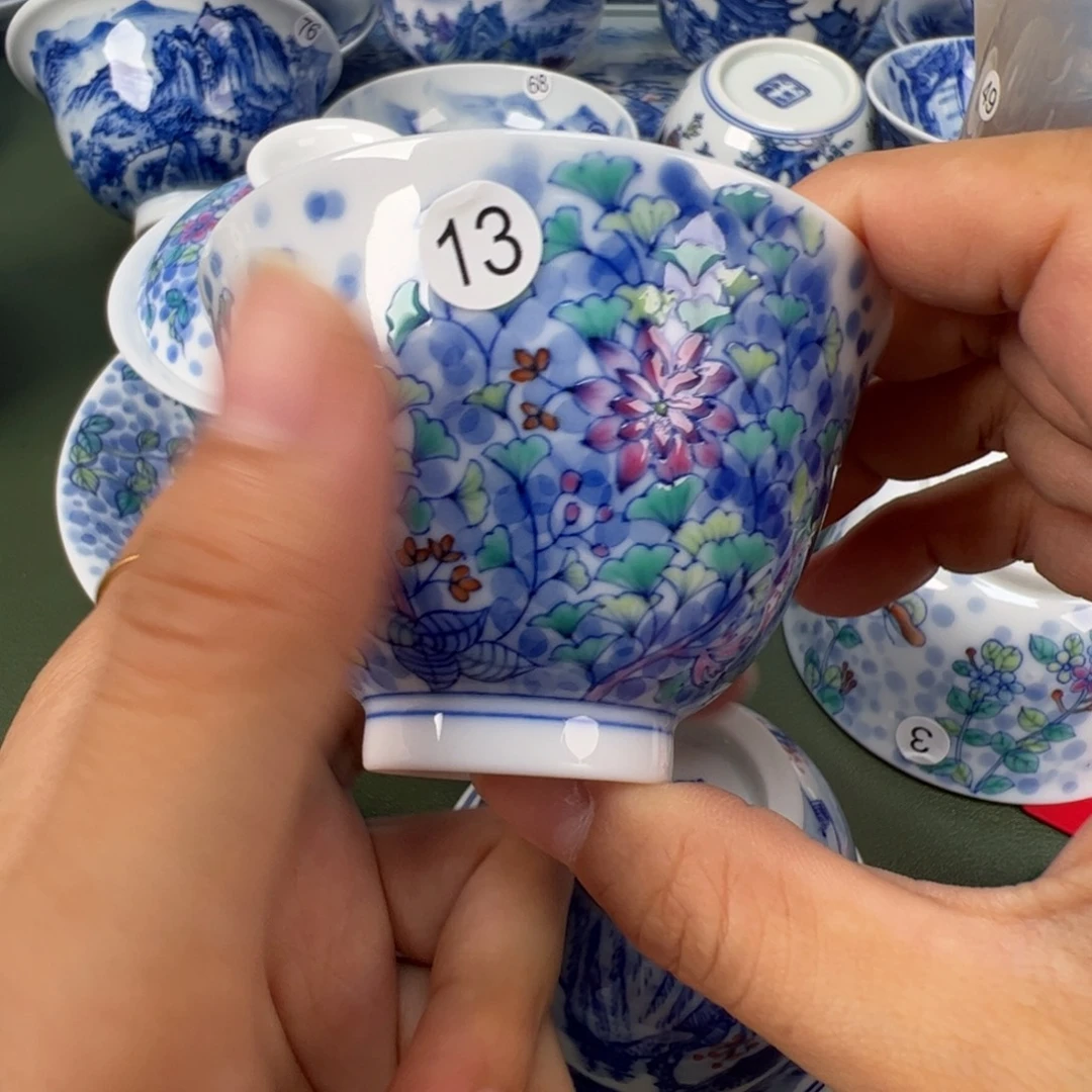 木木景德镇纯手工纯手绘茶具13
