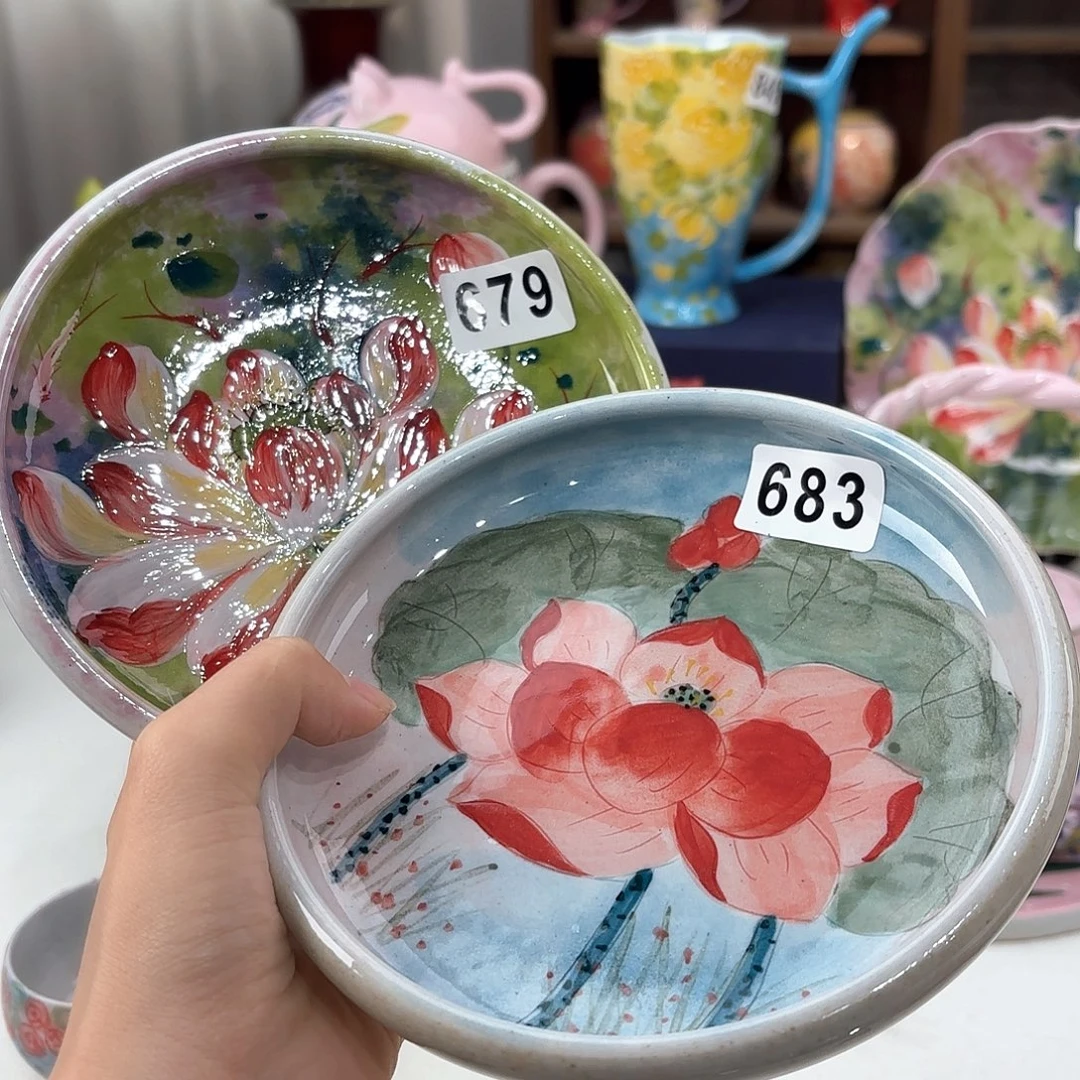 小***屋景德镇手绘高温釉下彩陶瓷茶具