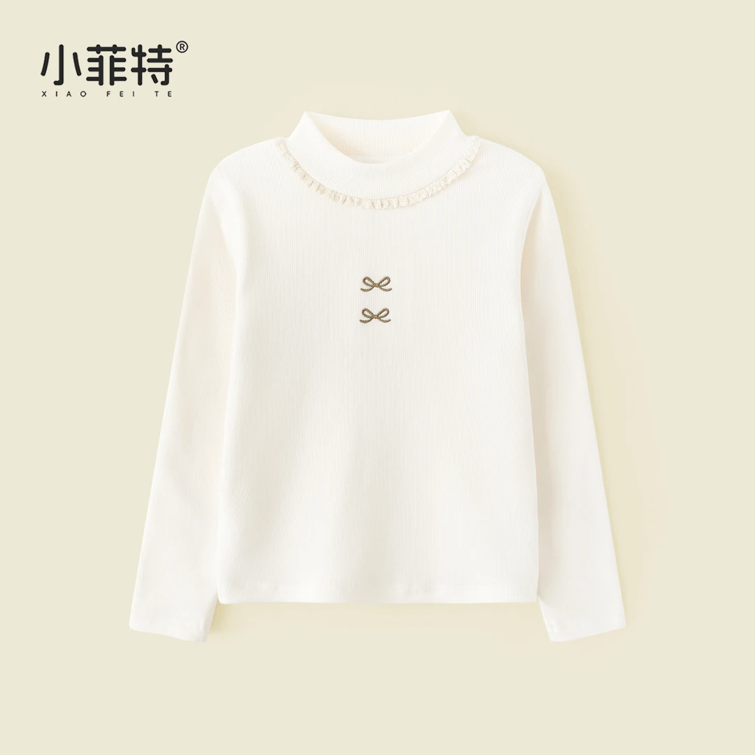 小菲特女童秋装新款长袖上衣儿童休闲衣服中大童打底衫YNYQ55612