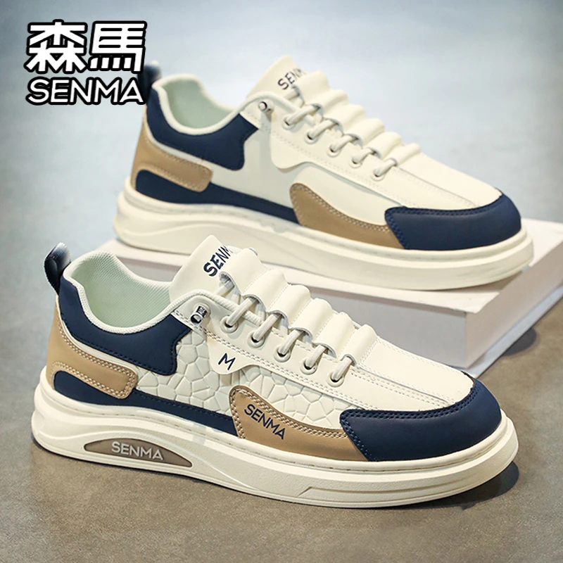 SENMA/森马男鞋冬季时尚休闲板鞋男士百搭厚底增高防滑耐磨潮流鞋