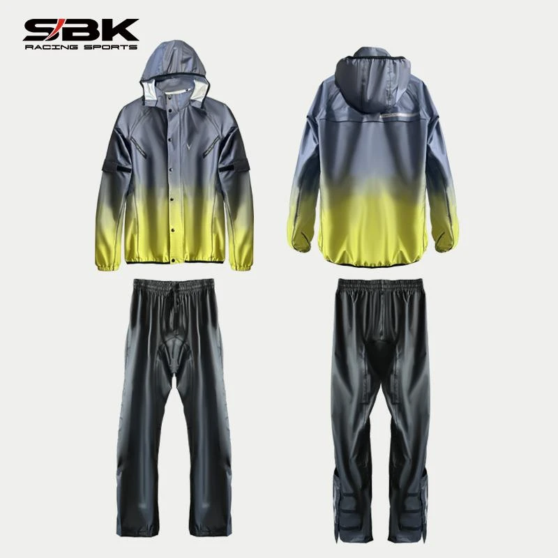 SBK新款J24M13摩托车分体雨衣防雨套装男女机车高质量骑行雨衣