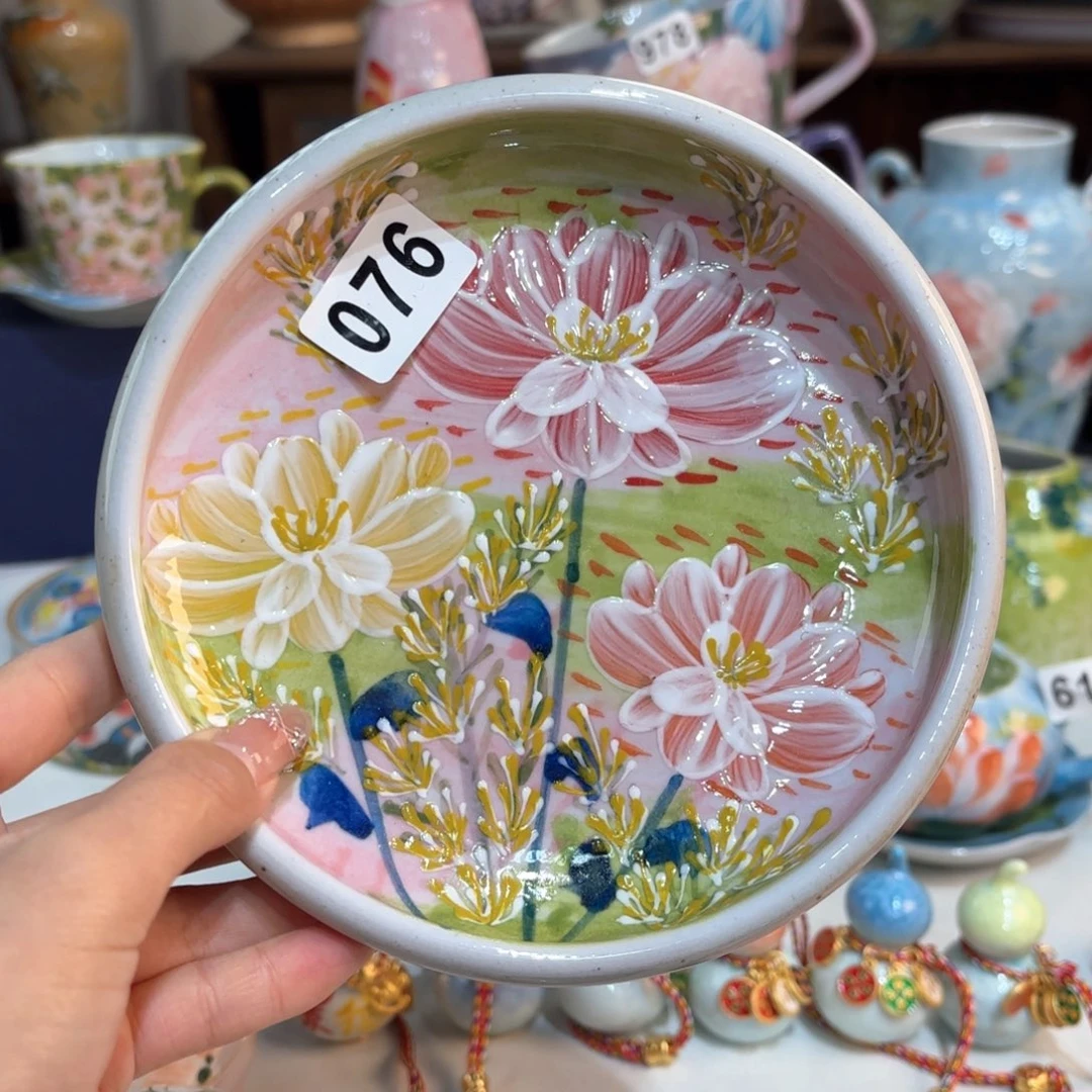 景德镇手绘高温釉下彩陶瓷茶具