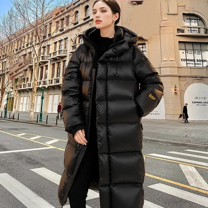 波司登极地羽绒服女高级感新款冬季女装长款加厚爆款黑金外套