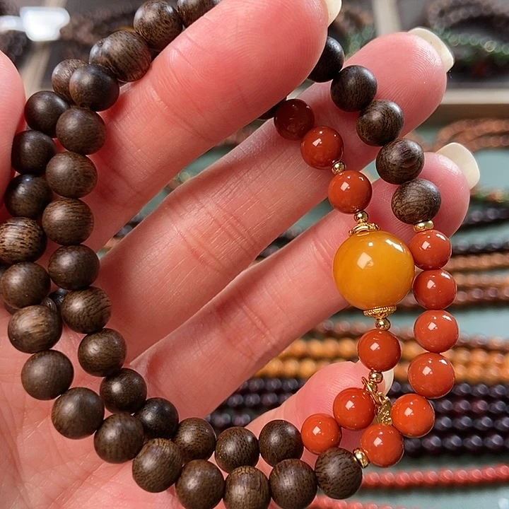 沉香手串06红土沉香手串
