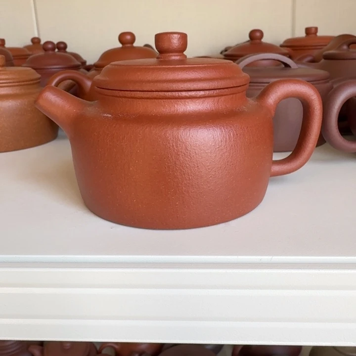 紫砂茶杯红将坡得中200cc