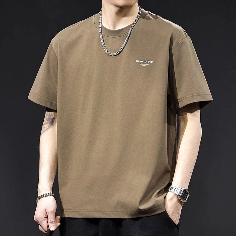 U&PURA短袖t桖男士休闲百搭夏季潮流圆领宽松百搭舒适简约潮流T恤