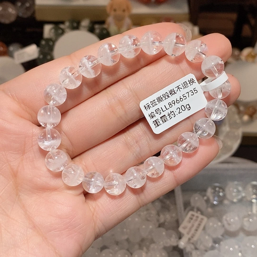 水晶手链未镶嵌一****?喜马水晶J