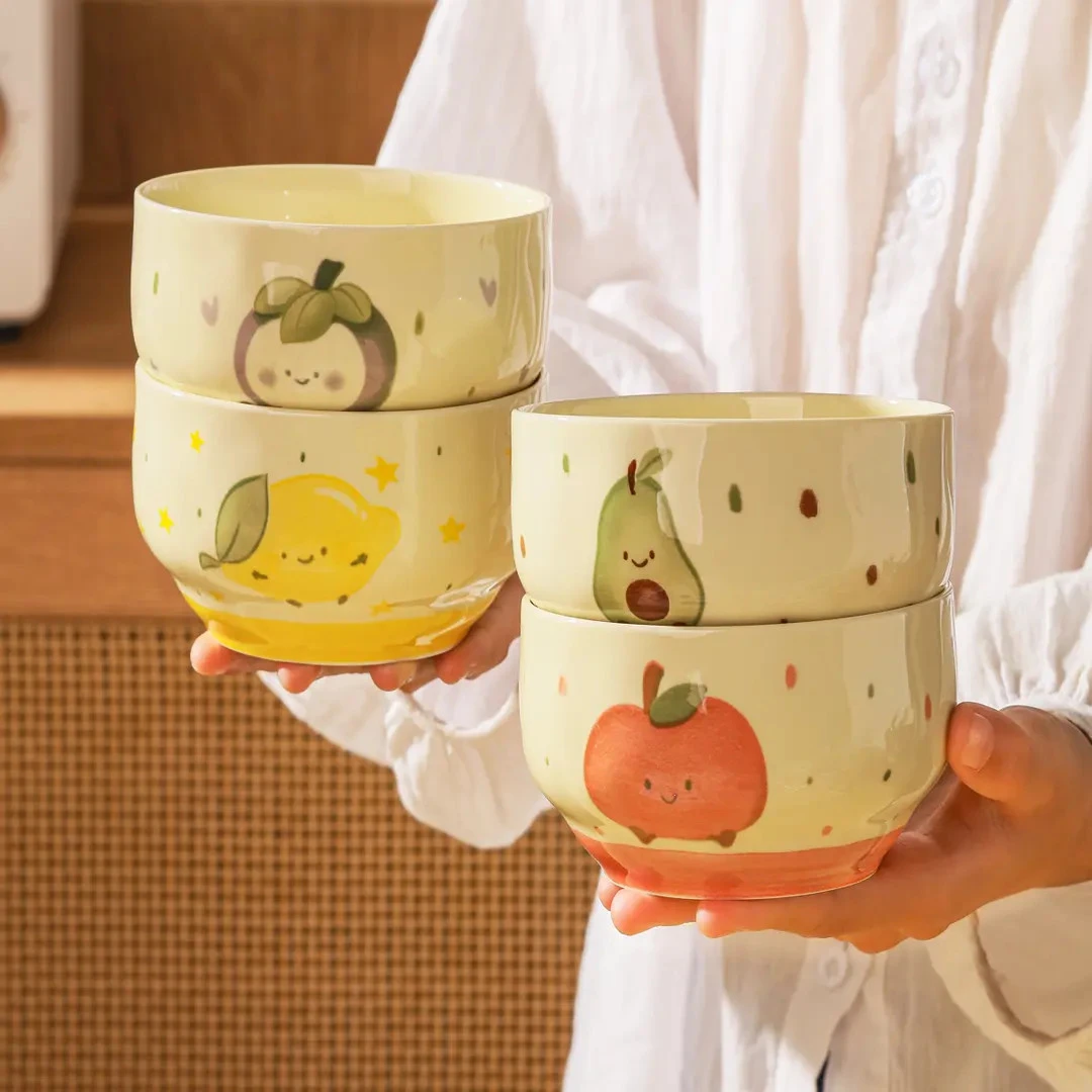 可爱碗家用2026新款高颜值个人专用小碗陶瓷米饭碗儿情侣陶瓷水果