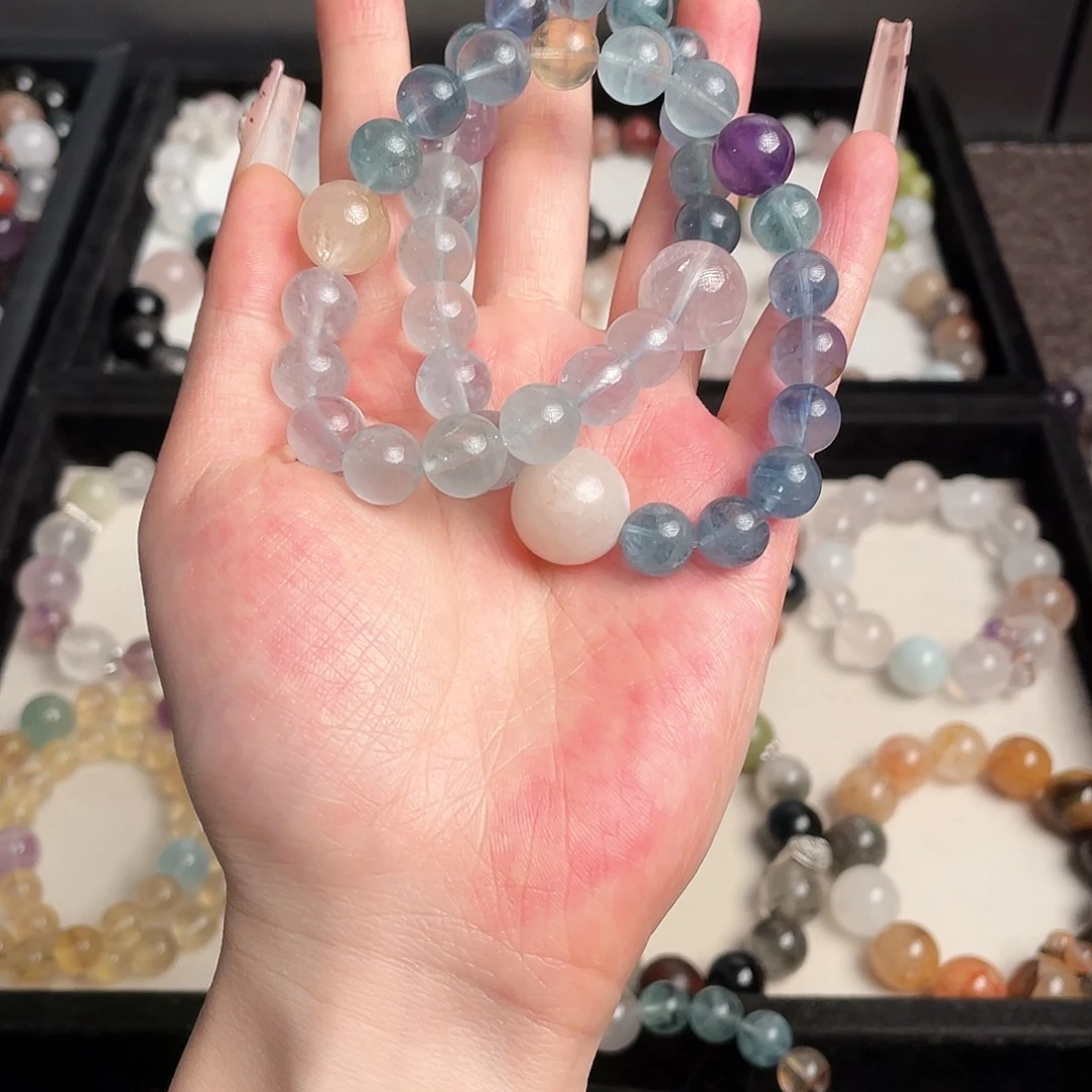 未镶嵌手链水晶绿