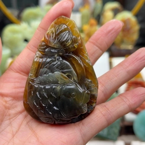 岫玉未镶嵌挂件(****挂件