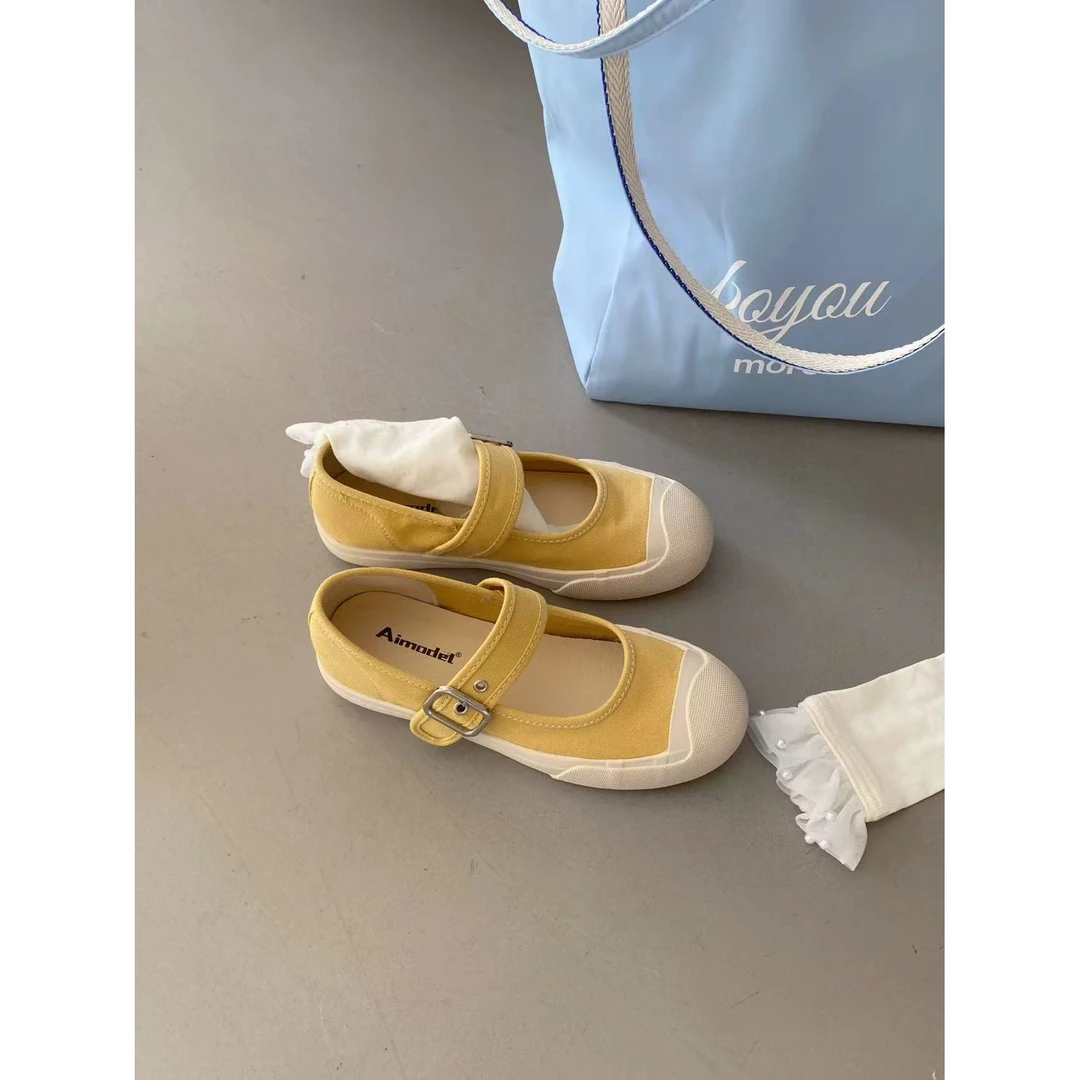 新款气质休闲百搭女士玛丽珍休闲鞋A/AME/6900-1767