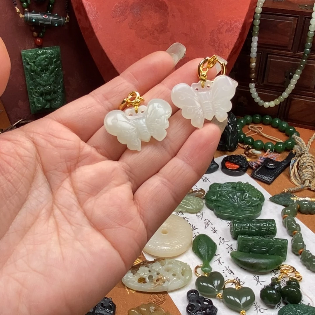 和田玉未镶嵌颈饰