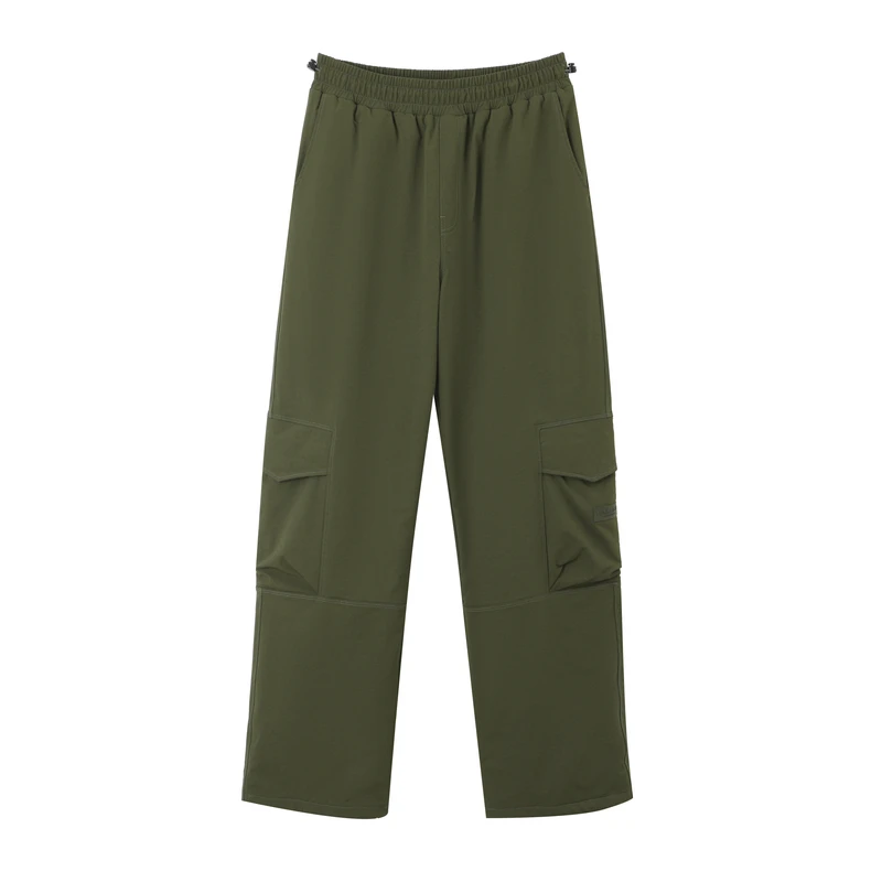 大口袋拼接加绒伞兵裤（H244C1017）