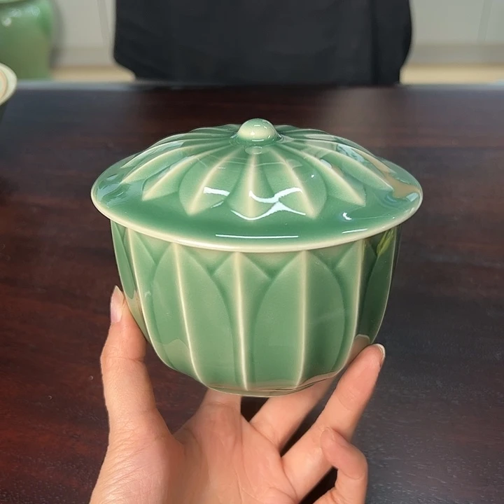 龙泉云间青瓷小米茶器