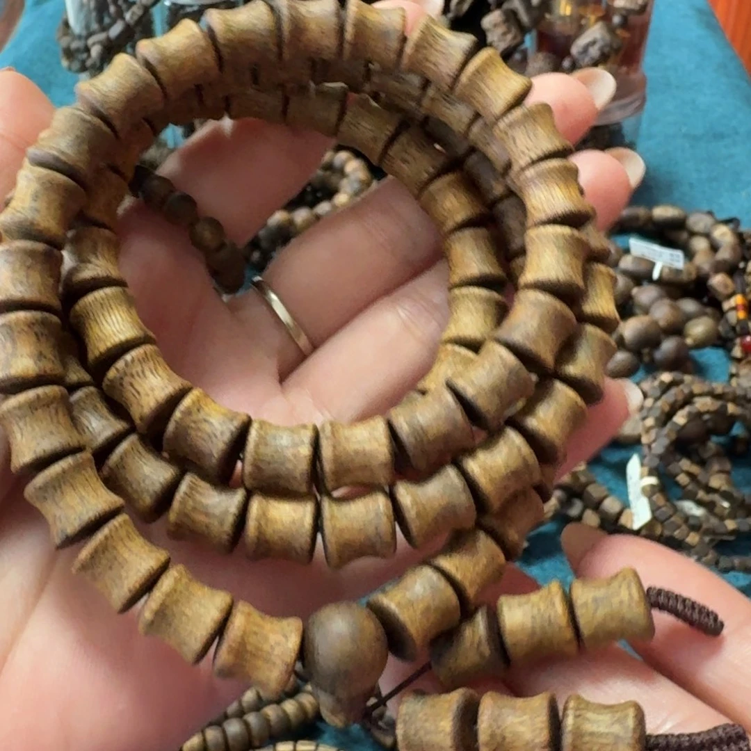 手串沉香金沙叶竹节珠卡8-30克多样性发货一条