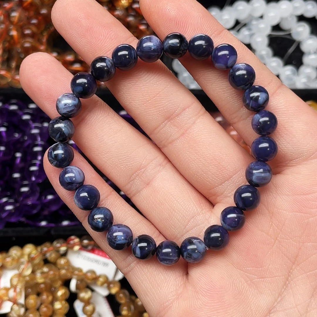 未镶嵌手链水晶梦幻紫晶8.1