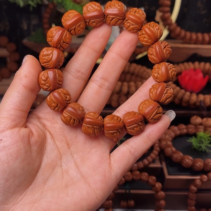 桃核吊坠17荔枝手串