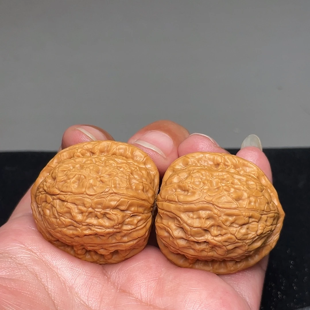 把件猴头核桃34×33野生夜明珠XM3189