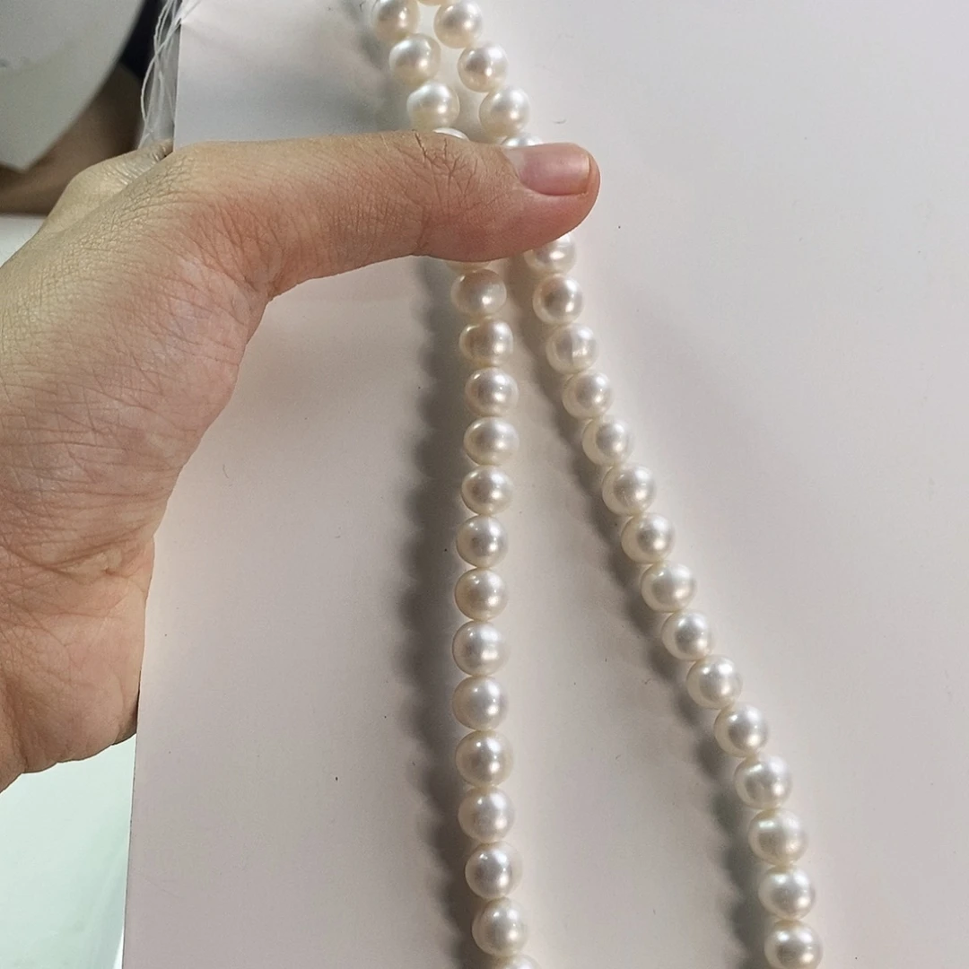 未镶嵌淡水珍珠耳饰8-9