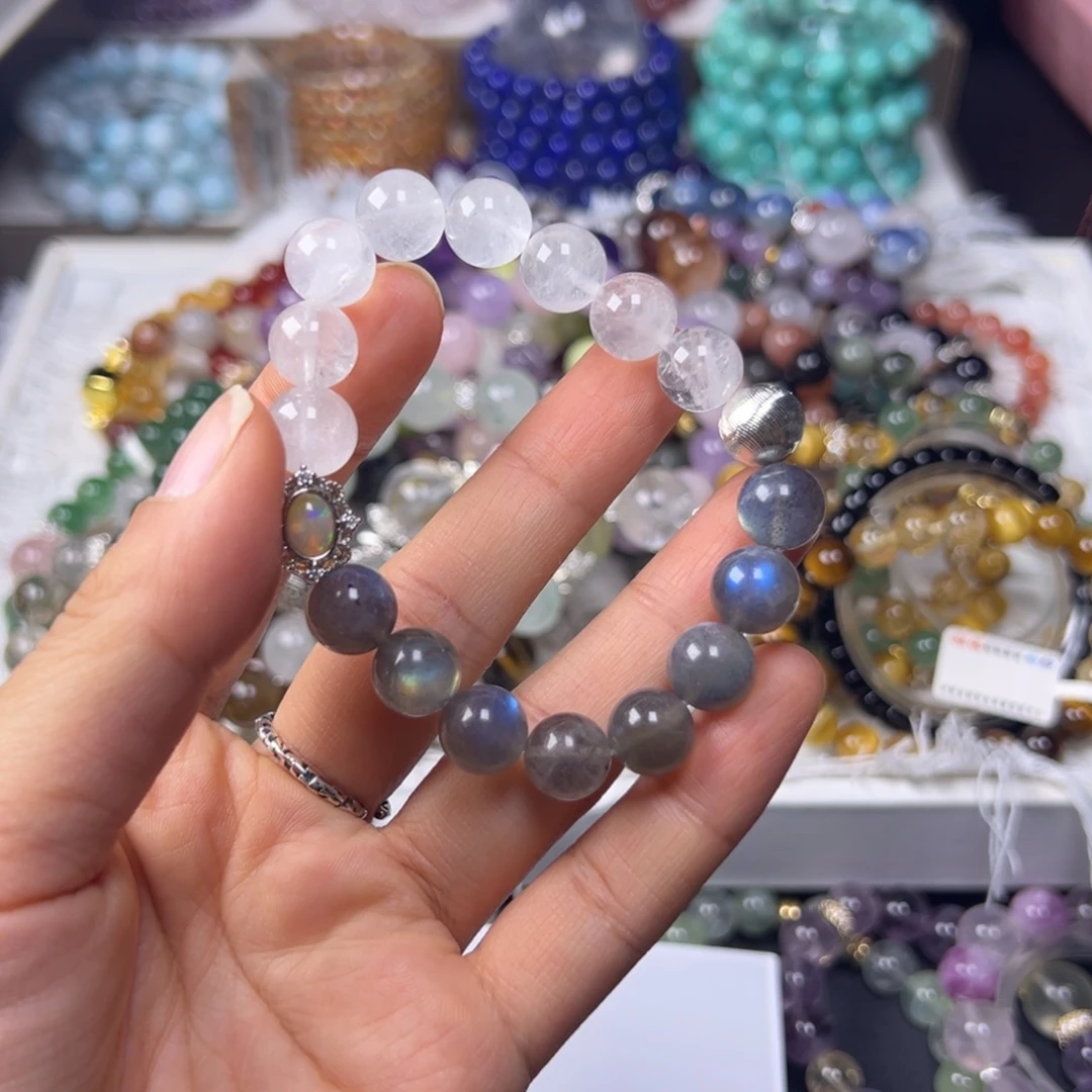 水晶未镶嵌手链多样性