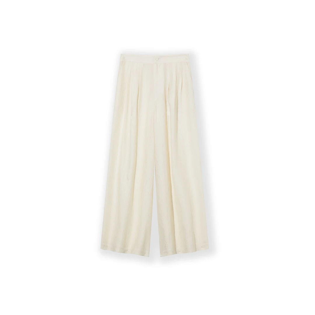 春夏百搭简约新中式西装阔腿裤上衣H25167